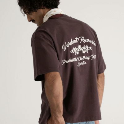 PROHIBITED VERDANT REVERIE Brown T-shirt