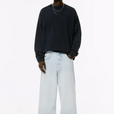RELAXED FIT - Baggy jeans - light blue denim 2